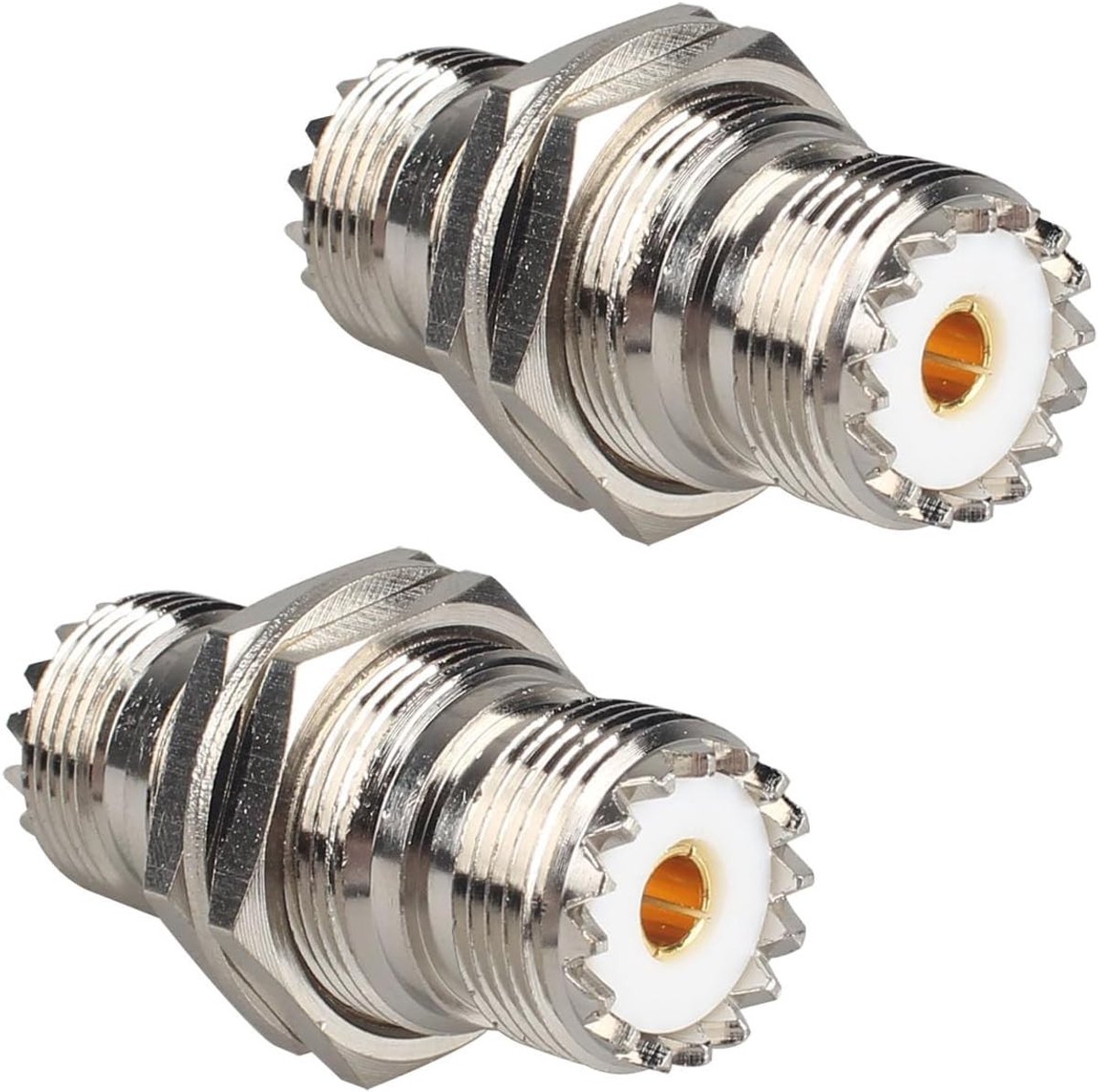 aladdien - RF Coaxiale Connector - UHF Female Adapter - Lage Verlies - Router WiFi WLAN - Antenne Verlengkabel - Signaalversterker - Telecom - Zwart
