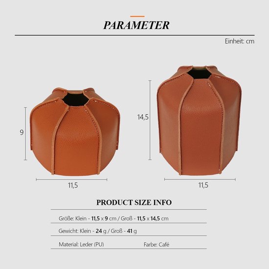 Allecto - Gasfles Bescherming - PU Leer - Maximale Bescherming - 230g - Gasfles Cover - Geschikt voor Camping - Kleur 230g — afbeelding 2