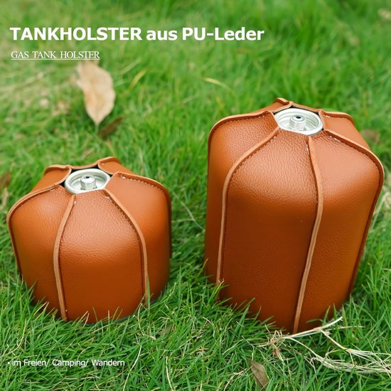 Allecto - Gasfles Bescherming - PU Leer - Maximale Bescherming - 230g - Gasfles Cover - Geschikt voor Camping - Kleur 230g — afbeelding 4