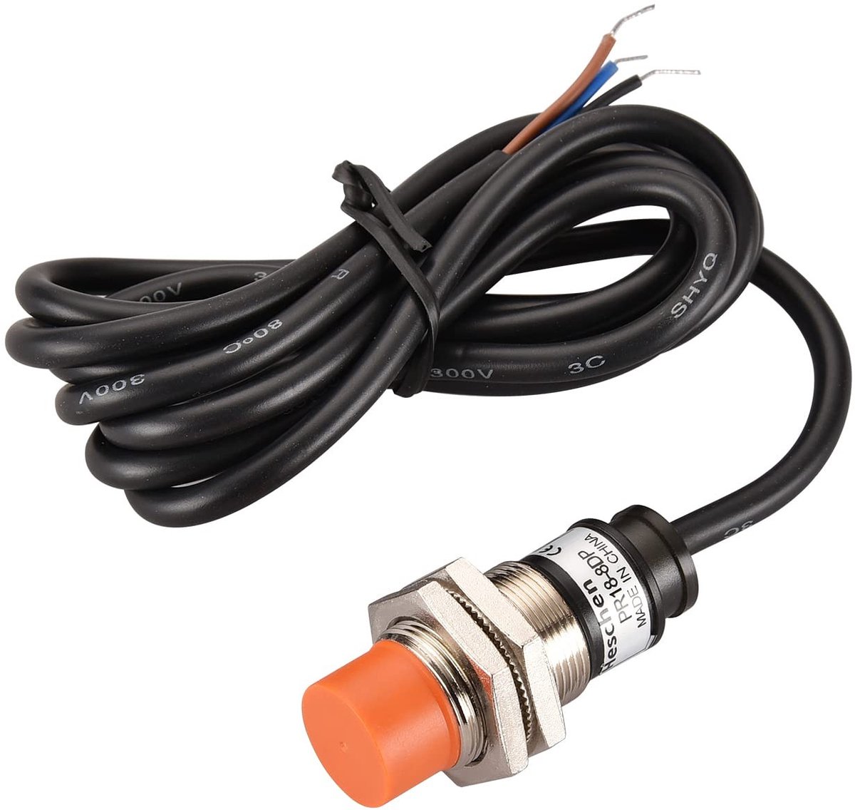 Allecto - Inductieve Proximity Sensor - 8mm Sensing - Betrouwbaar en duurzaam - M18 Rond - NO - Perfect voor industriële toepassingen - IP67 Be...