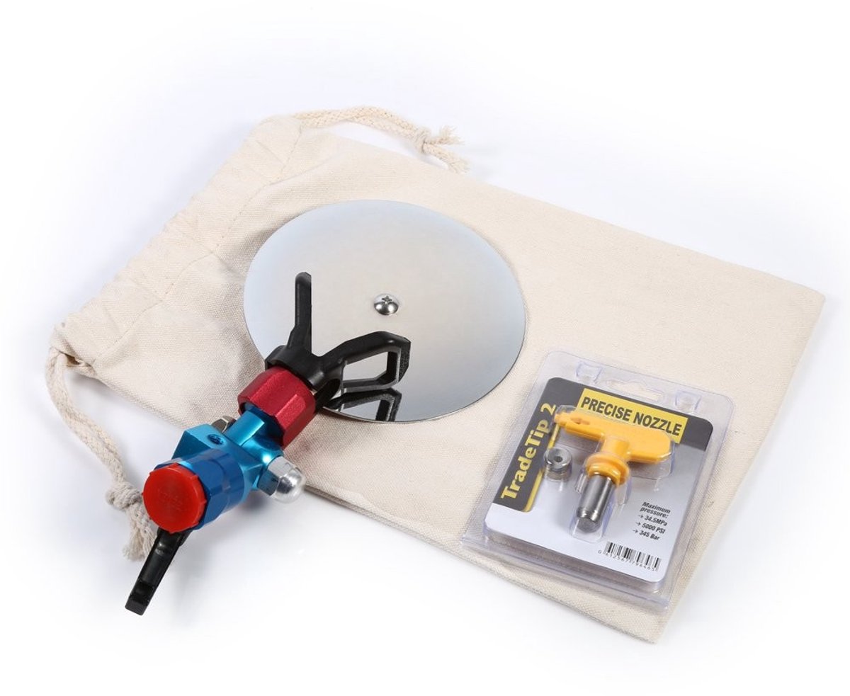 Zerodis Verfspuit Set met Universele Spray Guide en 315 Airless Nozzle - Perfect voor Muren