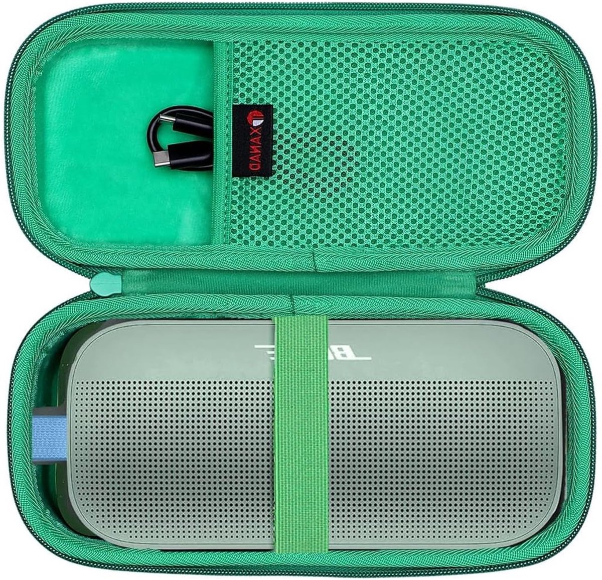 Draagbare Beschermhoes voor Bluetooth Speaker - Geschikt voor Motion 300 - Groen, Schokbestendig en Waterdicht