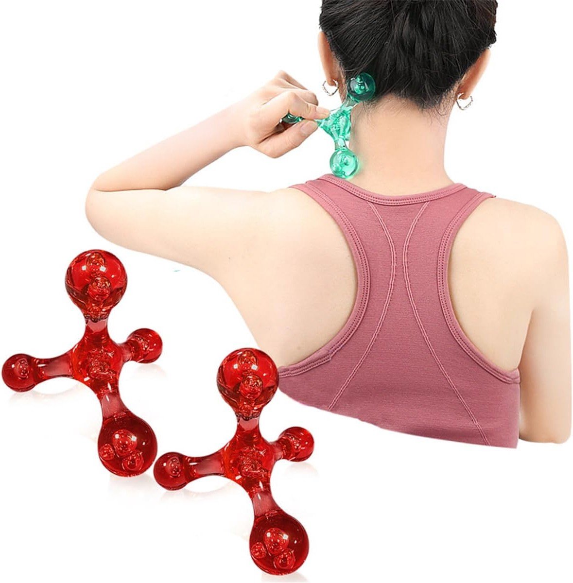 Effectieve Trigger Point Massage Tools Set van 2 - Handmatige Massager voor Diepe Weefselmassage, Drukpunten en Spierontspanning