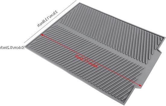 Hittebestendige Siliconen Droogmat voor Keukenaccessoires - Veilig en Duurzaam (Grijs) — afbeelding 4