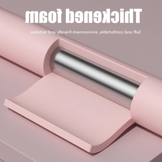 Yoga Houding Stok - Stretch Gereedschap - Houding Corrigeren - Verstelbare Lengte - 54-86 cm - Roze — afbeelding 3