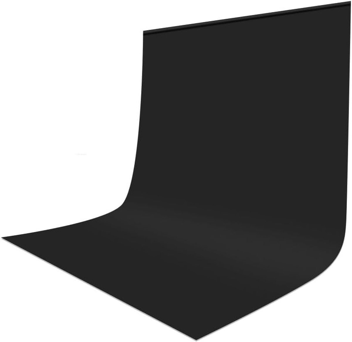 Zwarte Fotografie Achtergrond 1.5x2m – Kreukvrij & Wasbaar Polyester Doek