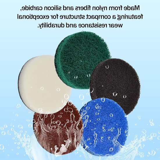 Accessoires voor Universele Schoonmaakborstels - 30 Stuks Batterijborstel Pads voor Keuken - Geschikt voor Diverse Modellen, Schuim Pads en Reinigingsoplossingen — afbeelding 2