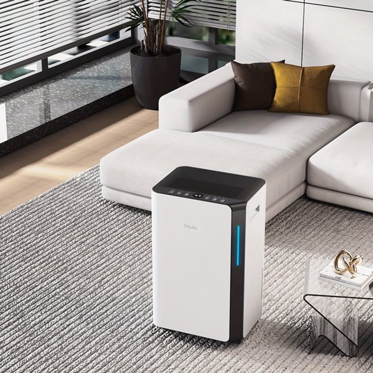 Luchtontvochtiger – Vochtvreter – Ontvochtiger – Vochtregulator – Aircoontvochtiger – 16 Liter Capaciteit – Stil & Energiezuinig – Wifi App Bediening – Digitaal Display – Wit – Slimme Vochtigheidsregeling – Continue Afvoer – Slaapstand