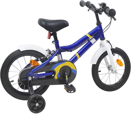 vidaXL - Kinderfiets - 14 - Inch - voor - 3-5 - jaar - oud - Blauw - wit van VidaXL — afbeelding 4