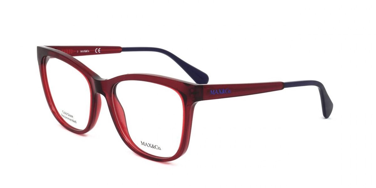 Max&co. MO5040 Shiny red 54/17/140 WOMAN Brilmonturen