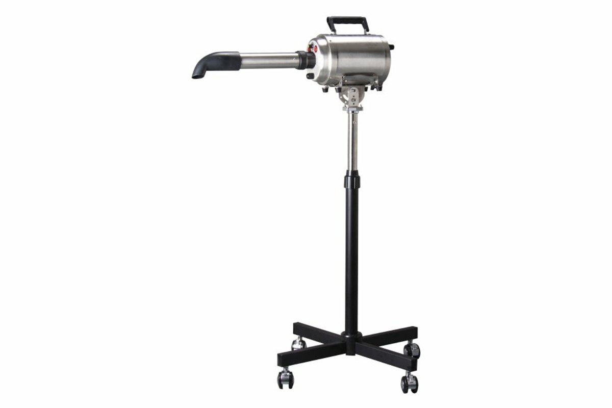 Waterblazer Staande Föhn - Aeolus TD-901GT 2200 Watt - Op Voet met Tuit - Hondenföhn Trimsalon - Voor Hond & Puppy - Met warmte element - 2 Spuitmonden