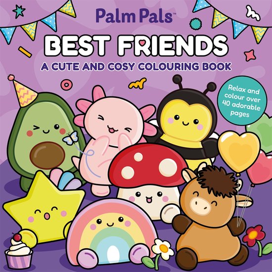 Palm Pals- Palm Pals Best Friends: A Cute and Cosy Colouring ... - cover