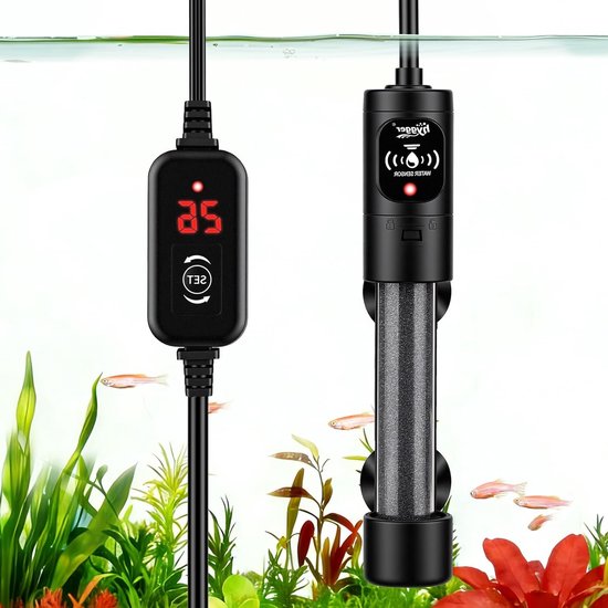 Mini Aquarium Heater 25 W met Temperatuurregelaar voor Aquaria van 7,5 tot 19 Liter en Schildpadden