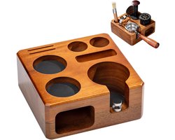 Espresso Tamper Station met Antislip en Verstelbare Hoogte voor Barista - Ideaal voor Koffie Accessoires en Perfecte Extractie