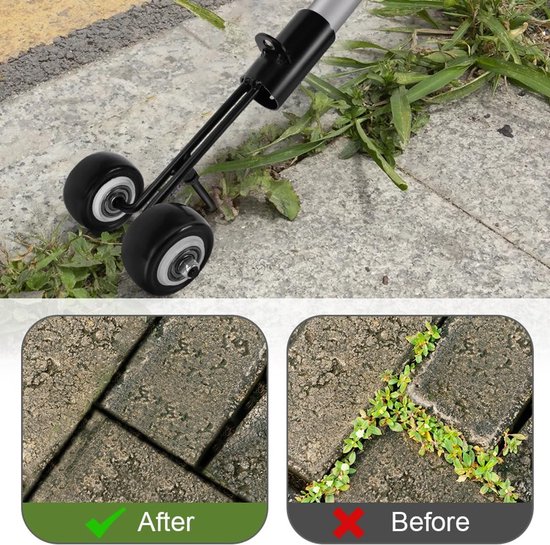 VHV - Onkruidtrekker - Universele Onkruidtrekker - Handmatige onkruidtrekker met wielen - Onkruidverwijderaar - Staande onkruidtrekker - Onkruidtrekker voor tuin - Terras en gazon - Rechte haak van Merkloos	 — afbeelding 5