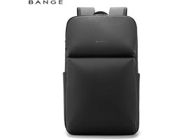 CarryQuest® - BANGE Laptop Rugzak 15.6 inch - Zakelijke Business Backpack 27L - Waterafstotende Rugtas met Laptopvak, Anti-Diefstal Vak, Trolleyband & Organizer - Zwart