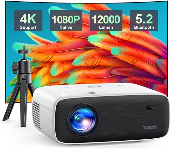 Yoton Y6 5.2 Bluetooth 4K LCD native 1080p beamer