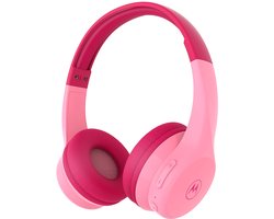 Motorola Sound Koptelefoon - MOTO JR300 - voor Kinderen - met Volumebegrenzer - Bluetooth - Audio Splitter - Roze