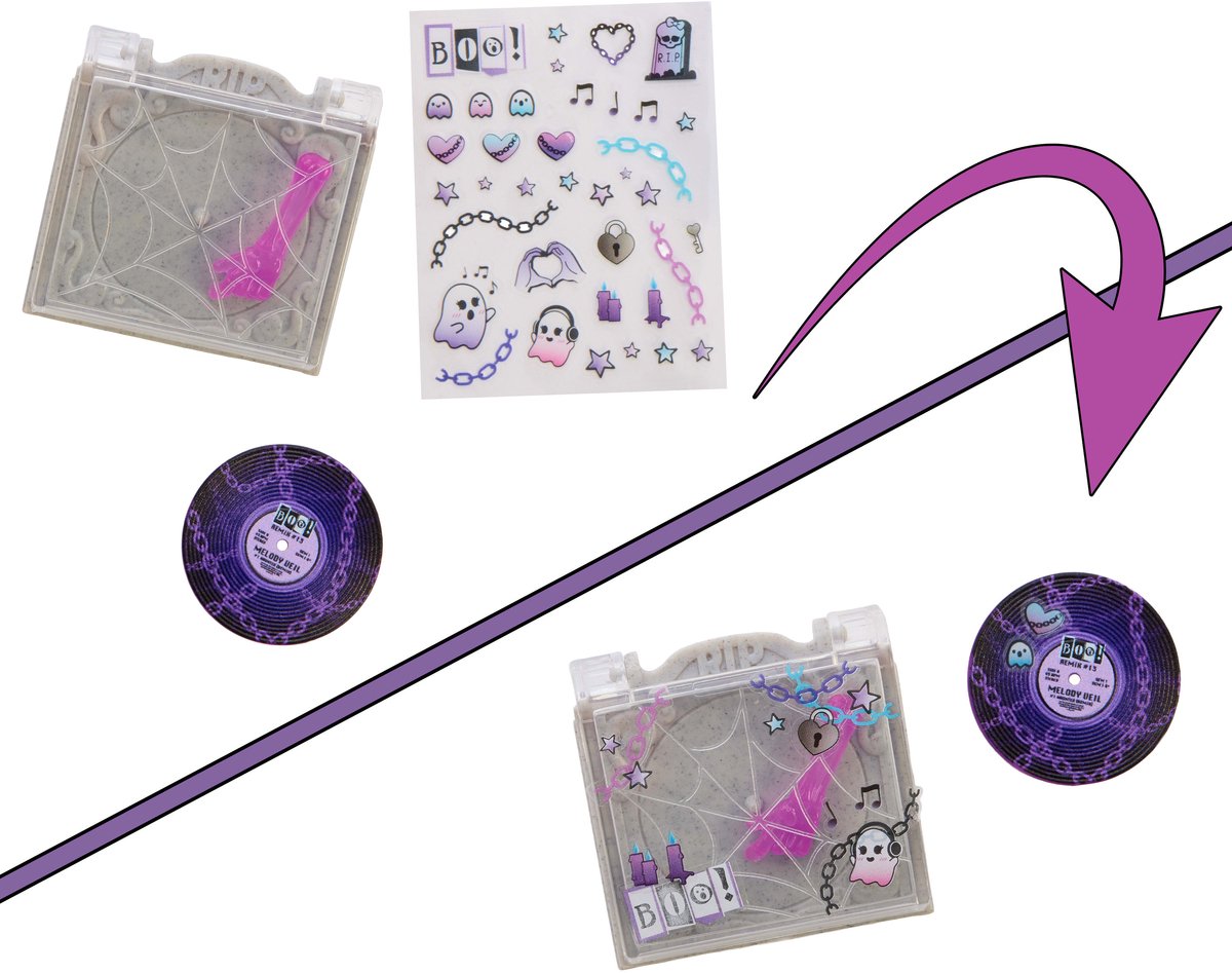 Monster High Self-Scare Secrets - Spectra Vondergeist Modepop met 13 realistische accessoires — afbeelding 6