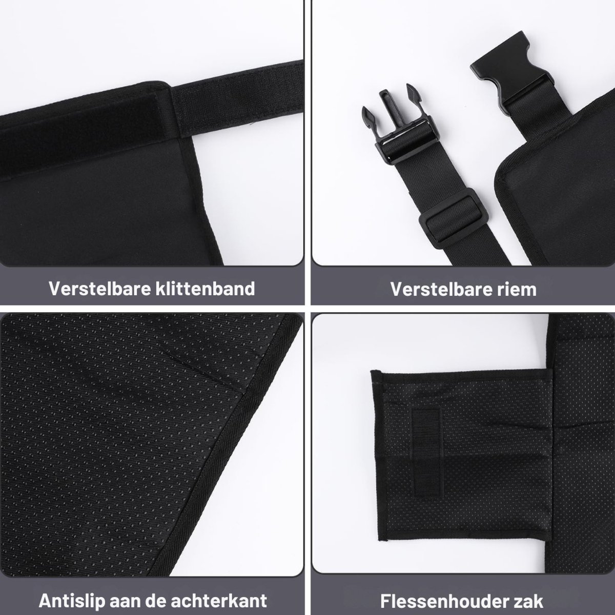 YOR® Zaklamp op batterijen - Zaklamp - Zaklampen - Zwart - 6cm x 4cm x 14cm