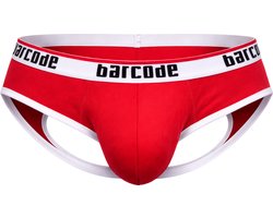 Barcode Berlin Maxime Backless Brief Red - MAAT L - Erotisch Heren Ondergoed - Slip voor Man - Sexy mannen Slip