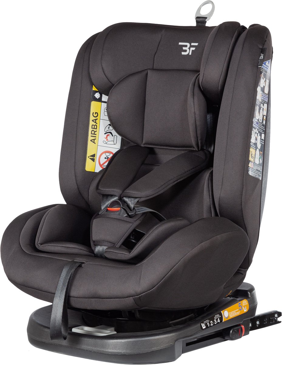 Bebies First Autostoel 360 Graden – i-Size Autostoel 40-150 cm – Draaibaar met ISOFIX en Top Tether – Zwart thumbnail 2