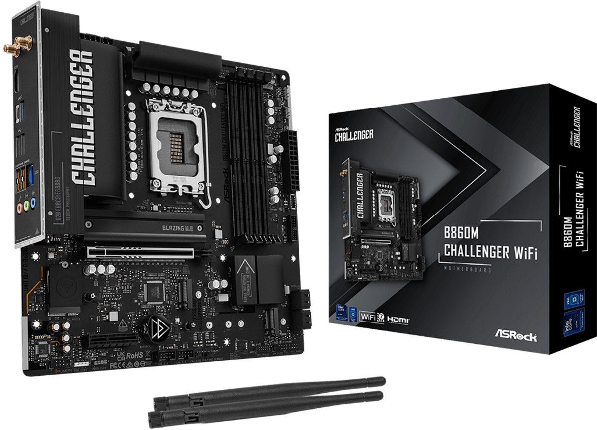 ASRock B860M Challenger WiFi Moederbord