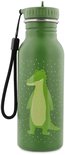 Groene drinkfles met stippen en een groene krokodilprint.