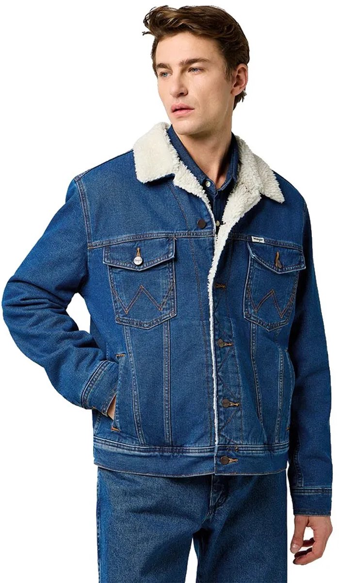 Wrangler Sherpa Classic Regular Fit Spijkerjas XL Man Mid Stone