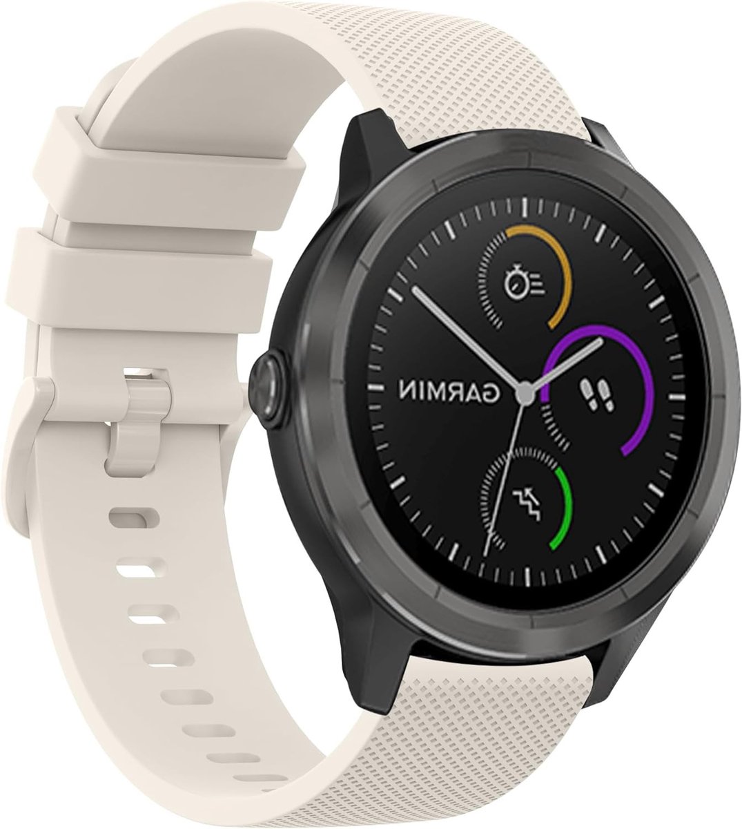 Verstelbare klassieke vervangarmband voor Garmin Vivoactive 3, Venu 2 Plus en Forerunner 55, geschikt voor mannen en vrouwen, ideaal voor sport en dagelijks gebruik