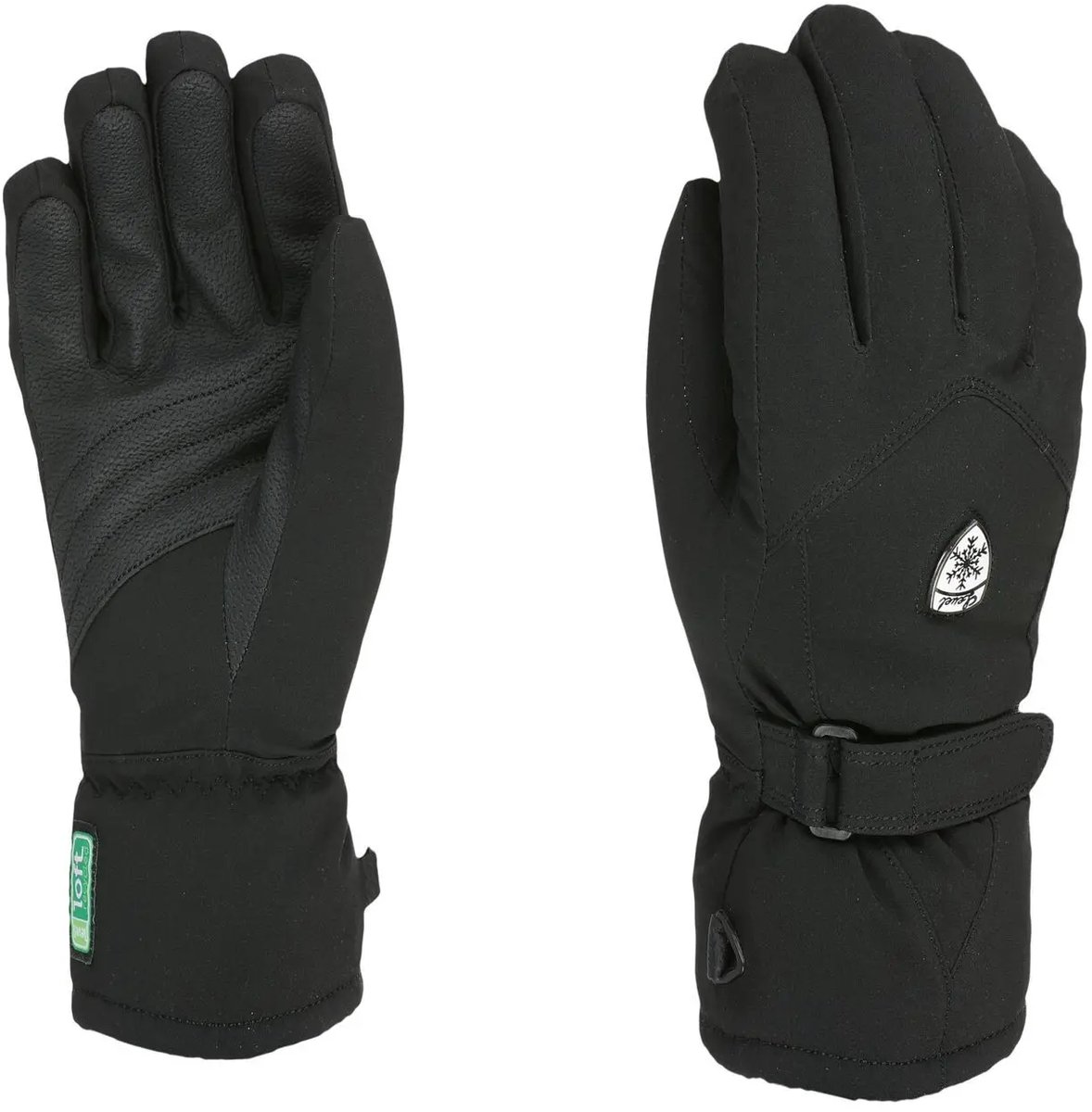 Dames skihandschoenen Level Hero Zwart