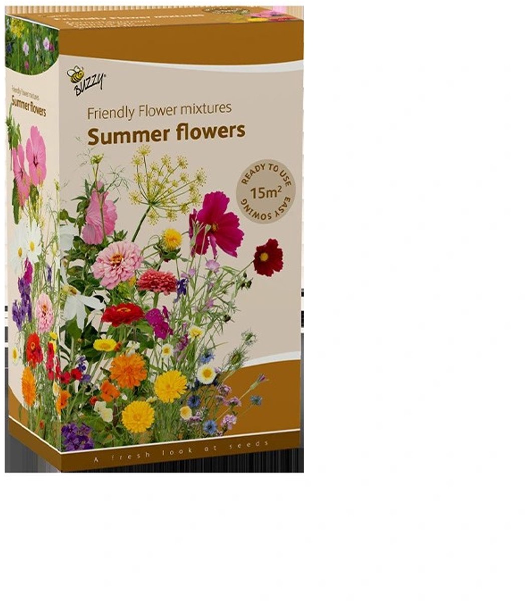 Strooidoosje Friendly Flowers Zomerbloemen 15m2 Buzzy