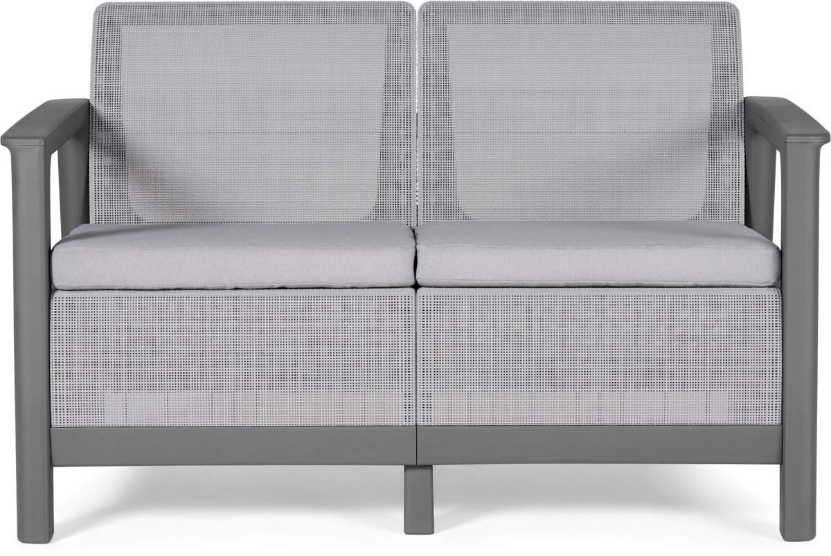 Keter Scandi Linea 2-zits Loungebank - Lichtgrijs thumbnail 5