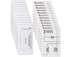 24stuks - filters geschikt voor Miele stofzuiger [Compact C1 & C2, Complete C2 & C3, S8340] 12 motorbeschermingsfilters en 12 uitlaatluchtfilters, vervangingsfilters geschikt voor Miele stofzuigers S4000, S5000, S6000
