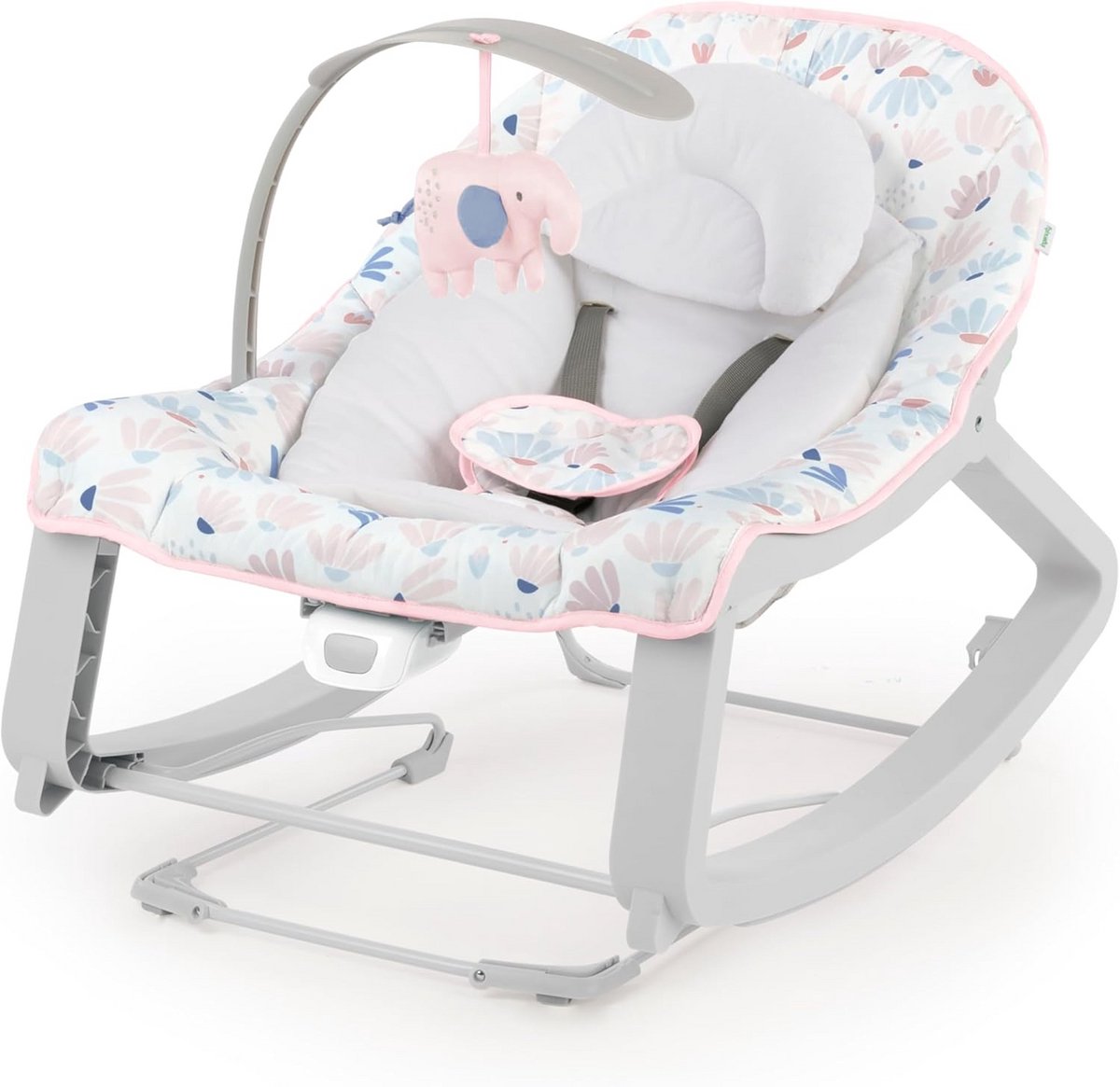 Babywippe met Trillingen - Schommelzitje Peuter - Ontspanning Baby - 3-in-1 Groei Model - Tot 18 kg - Neutrale Kleur