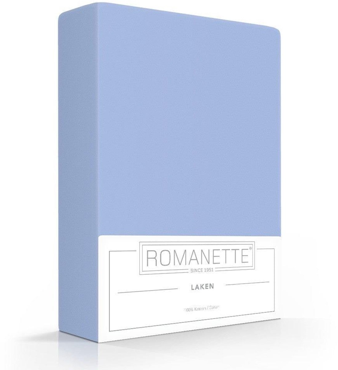 Romanette Laken Katoen Bleu - [Blauw], foto 3