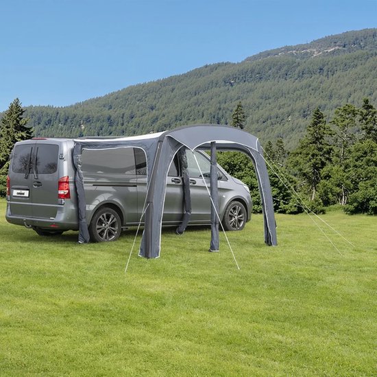 Campout Opblaasbare Camperbustent - 300 x 210 cm - 3000 mm Waterdicht - Montagehoogte 180-210 cm - 15 Min Opzetten - Incl. Pomp & Stormscheerlijnen van Campout — afbeelding 4