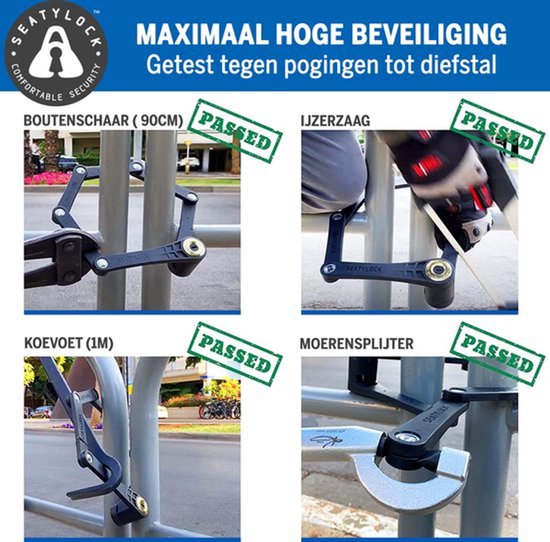 Seatylock FoldyLock 90 Fietsslot Vouwslot - ART 3 - 18/18 Gold Hoge Kwaliteit - Voor elk type Fiets - Met Houder 90cm — afbeelding 5