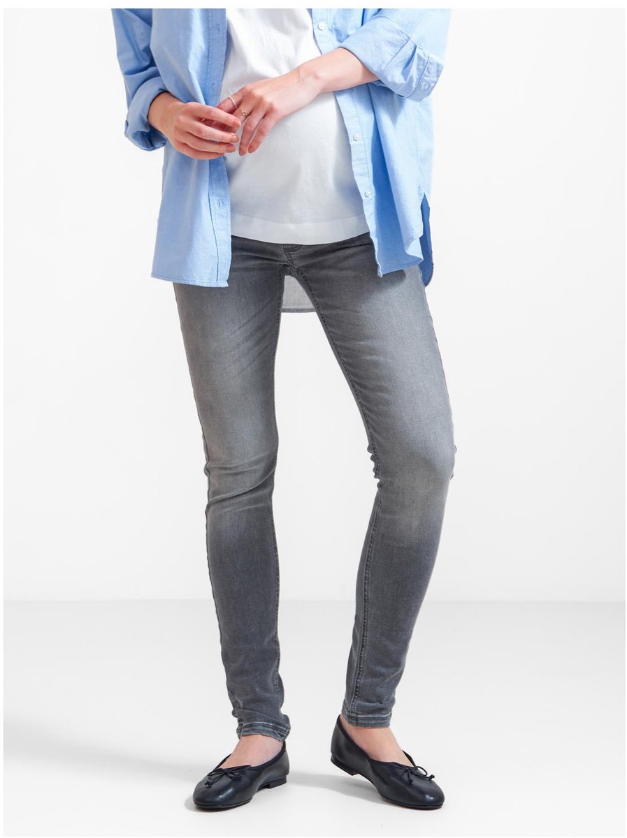 Prénatal zwangerschapsjeans - Zwangerschapskleding - Grijs Denim - Maat 29/32
