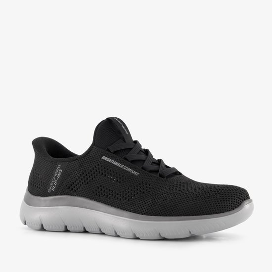 Skechers Slip-ins: Summits - Perfo heren sneakers zwart