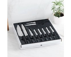 Karaca INOX Bundle Messenset 10-delig - RVS Keukenmessen - Koksmes, Hakmes en Multimessen