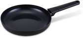 Zwarte Brabantia koekenpan met een diameter van 24cm en een matzwarte anti-aanbaklaag.
