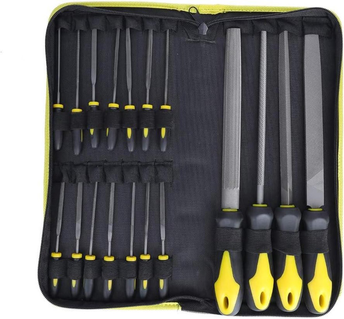 Professionele Vijlenset - Handvijlen Metaal - Metaal Bewerken - 18 Delig - 200 mm en 100 mm - Zilver