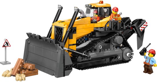LEGO® City Gele Bulldozer, Bouwplaatsvoertuig - 60466