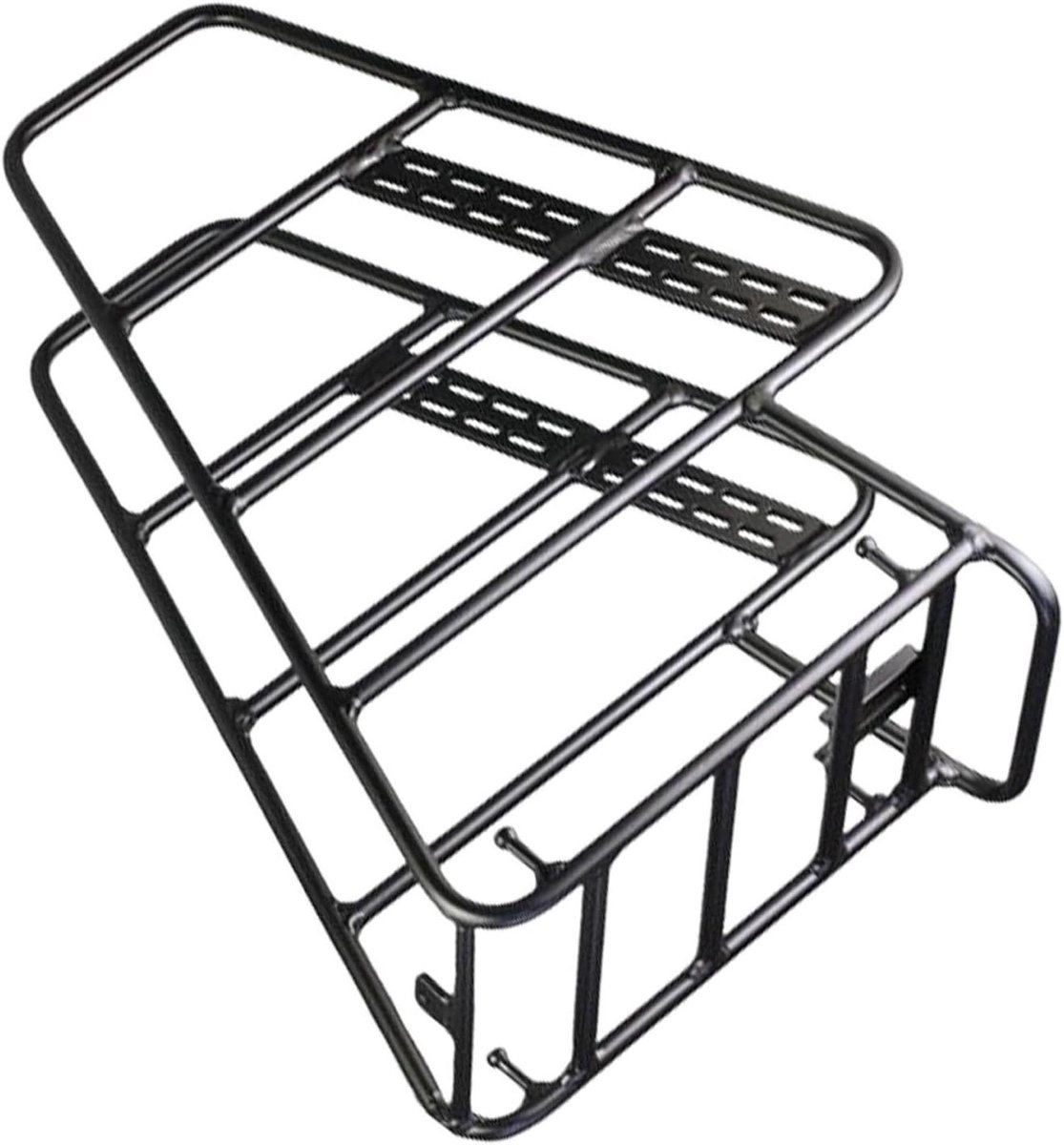 Fiets Bagagedrager - Fietsrek Voor - Extra Opslag - Snel Opzetten - 66-74 cm Wielmaat - Zwart