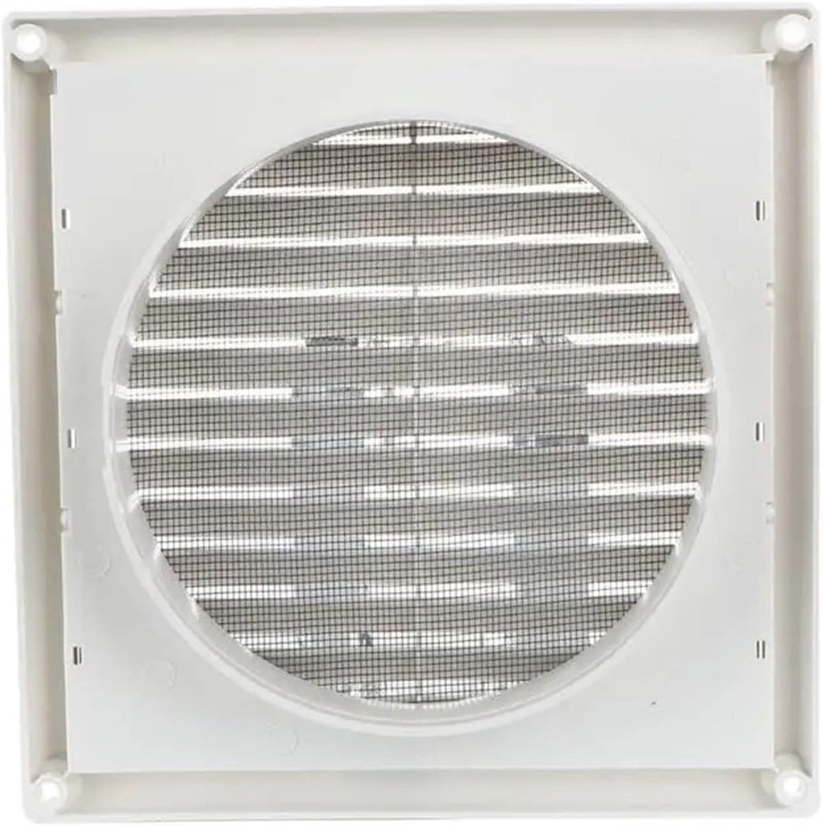 Ventilatierooster - Rooster Luchtrooster - Luchtstroom Verbeteren - Duurzaam ABS Kunststof - 20x20x48cm - Wit