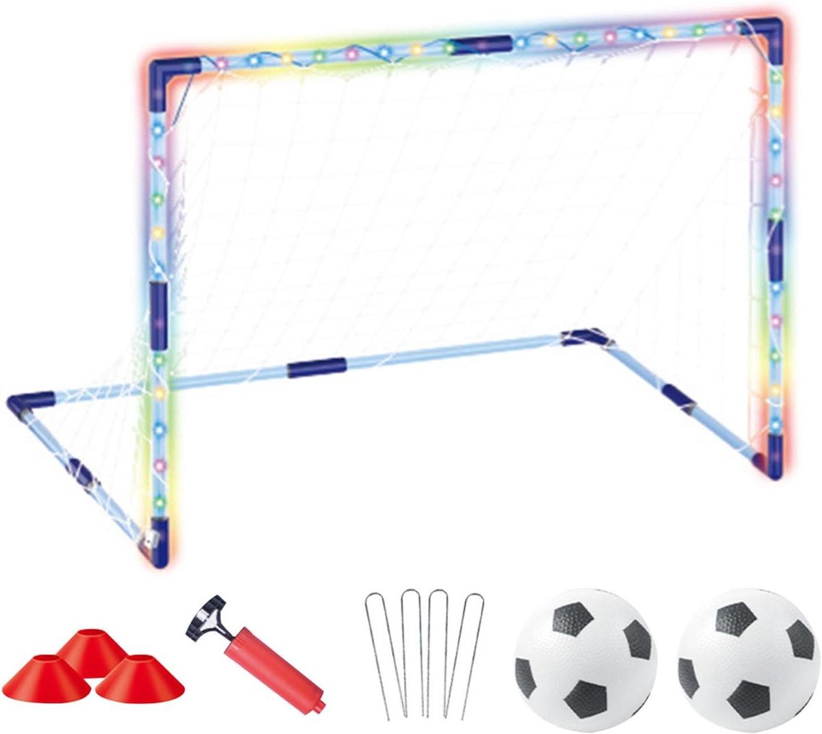 Voetbaldoel voor kinderen - Sportdoel Training - Buitenspelen - Pop-up design - 95 x 69 x 69 cm - Uniek