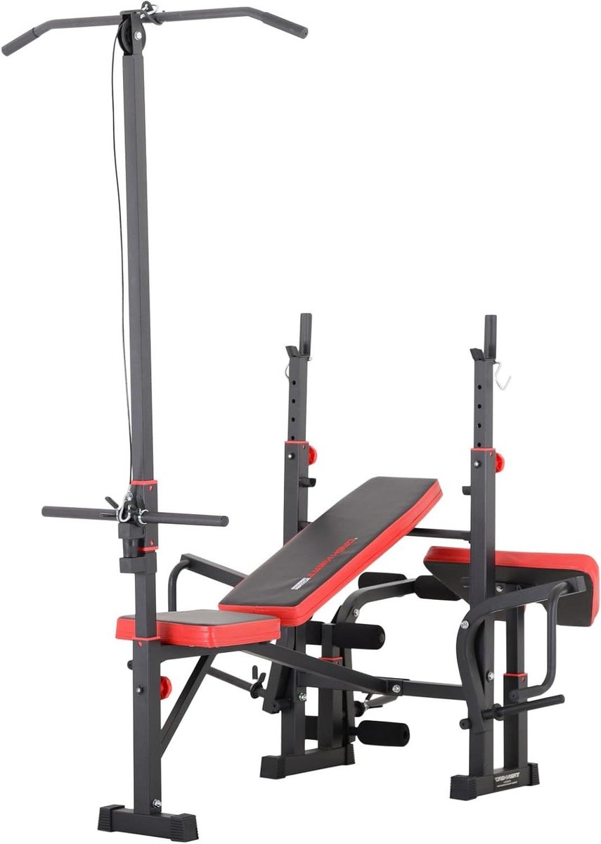 Halterbank met Gewichten - Fitnessbank Krachttraining - Thuis Trainen - Multi-functioneel Frame - 190 x 120 x 200 cm