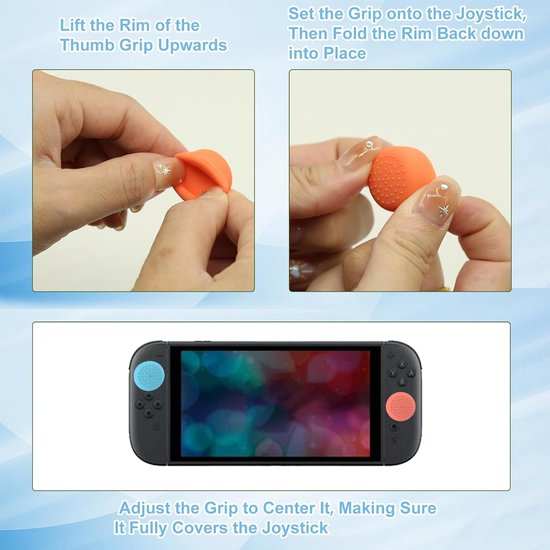 Duimgrepen Gaming - Joystick Covers - Verbeteren Game-ervaring - Twee Hoogtes - 8 stuks - Zwart — afbeelding 4