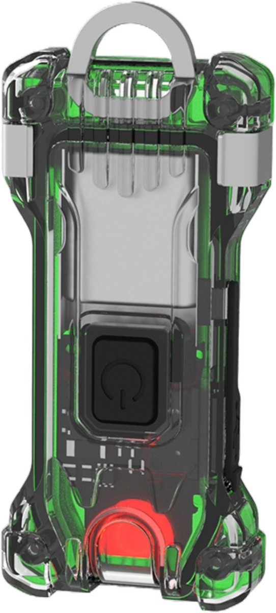 Sleutelhanger Zaklamp - Armytek Zippy WR - Oplaadbaar - 120 Lumen - wit & rood LED - Waterbestendig - Groen
